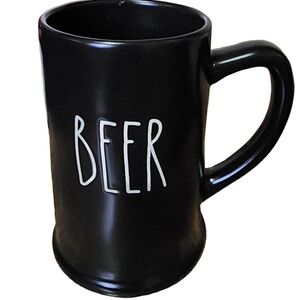 Rae Dunn Sleek Black Beer Mug